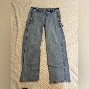 Maurices Blue Straight Leg Jeans Casual Carpenter Style - Size 10